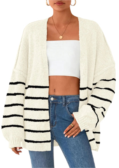 Oversized Lantern Sleeve Cardigan