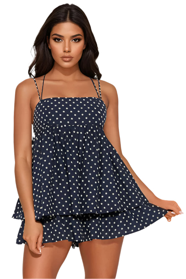 Spaghetti Strap Floral Romper