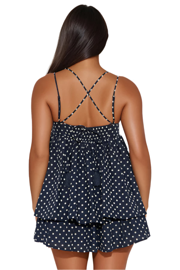 Spaghetti Strap Floral Romper