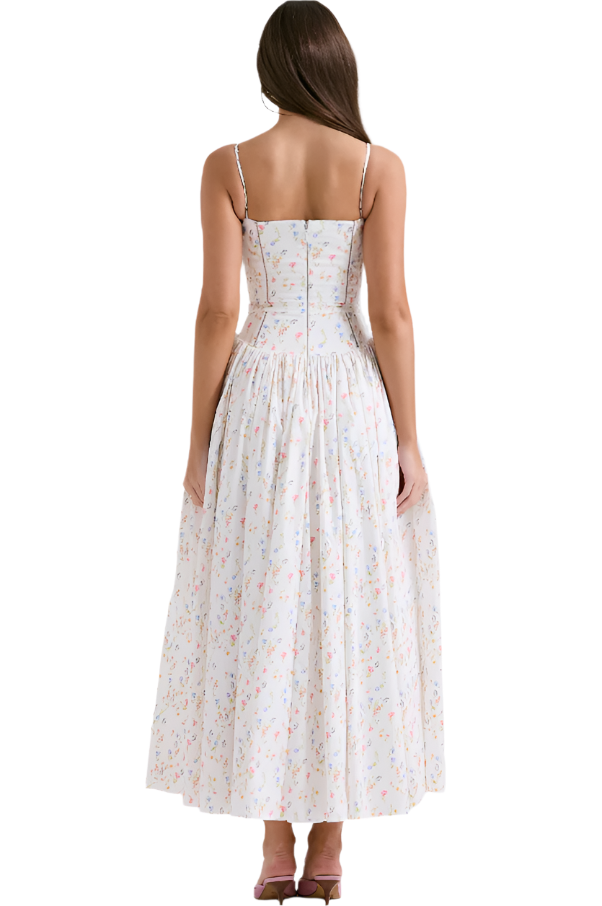 White Cotton Maxi Sundress