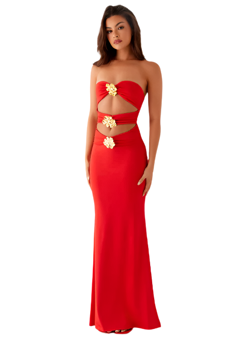 Sun-Kissed Tangerine Dress